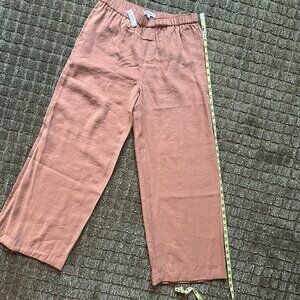 Madewell Tan Pull-On Wide-Leg Pants